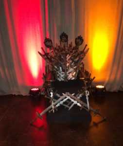 throne from corporate event