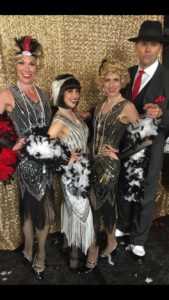 gangster and flappers at chicago corporate event